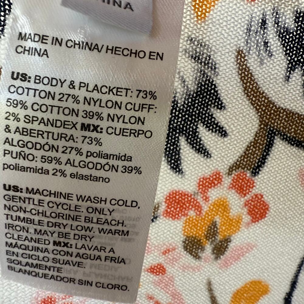 Chico's Summer Romance women’s long-sleeve cardigan sweater floral Size XL - Picture 7 of 9